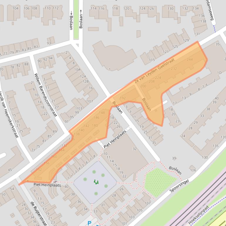 Kaart van postcodegebied 3134LP.