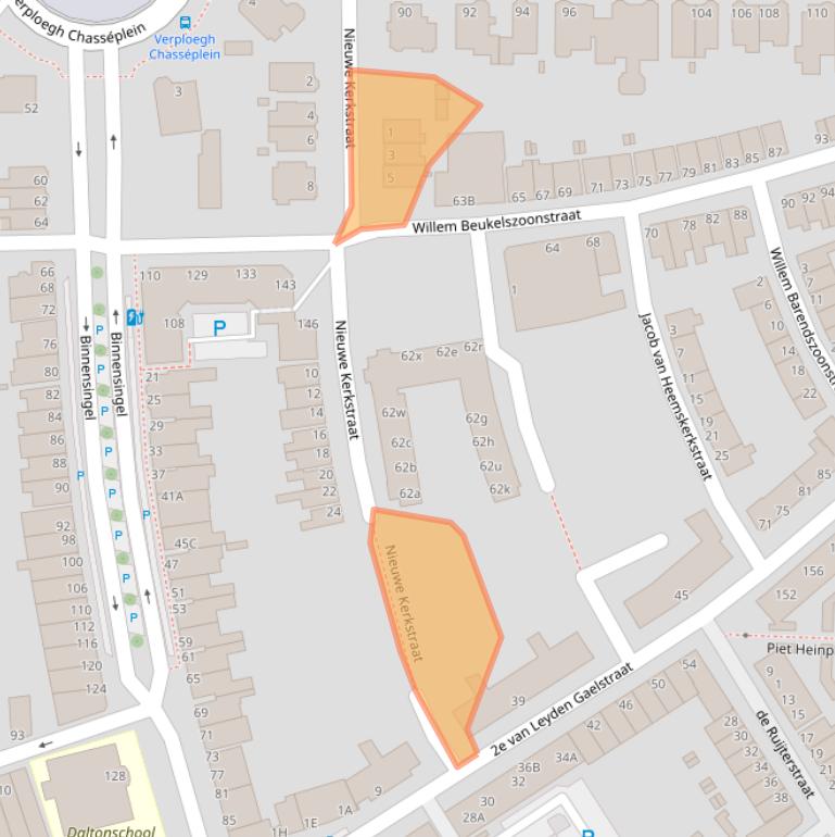Kaart van postcodegebied 3134LR.