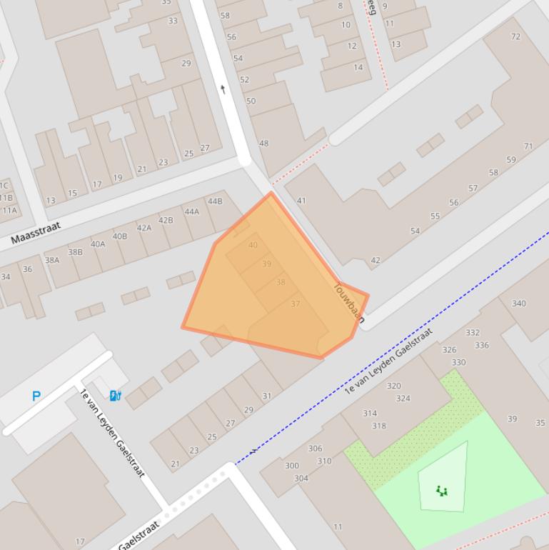 Kaart van postcodegebied 3134MC.