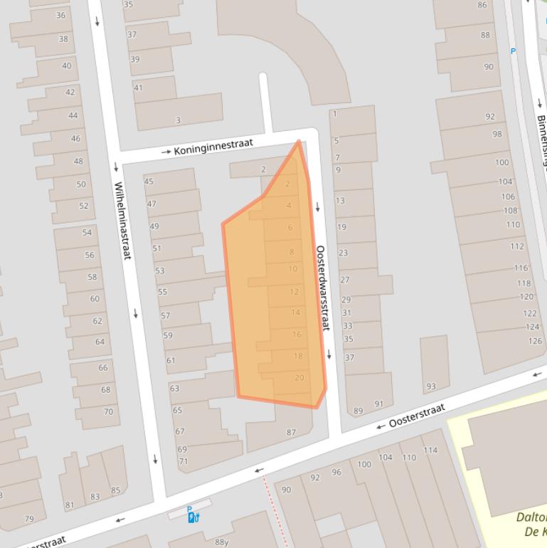 Kaart van postcodegebied 3134NK.