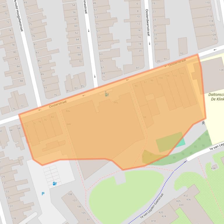 Kaart van postcodegebied 3134NT.