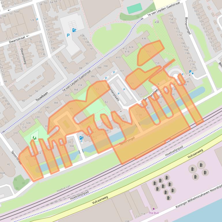 Kaart van postcodegebied 3134TC.