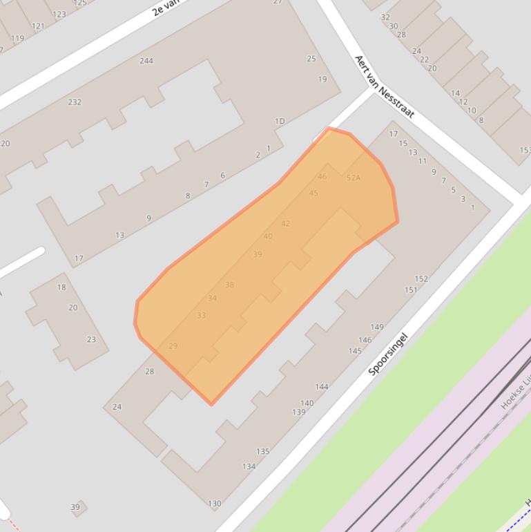 Kaart van postcodegebied 3134XG.