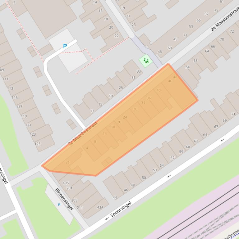 Kaart van postcodegebied 3134XJ.