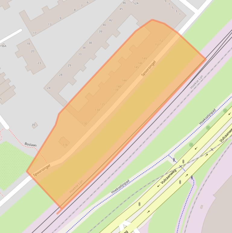 Kaart van postcodegebied 3134XV.