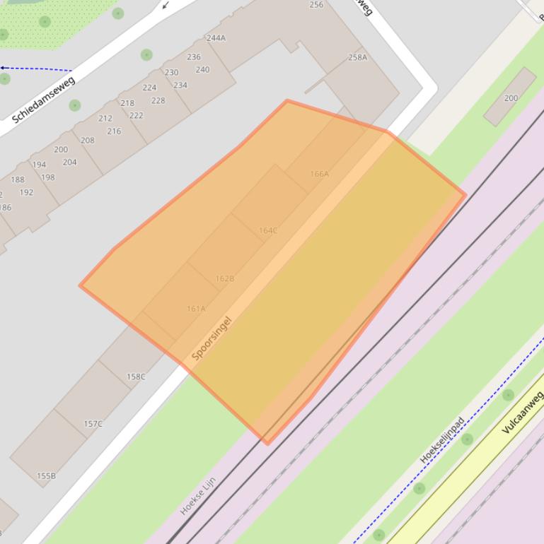 Kaart van postcodegebied 3134XX.