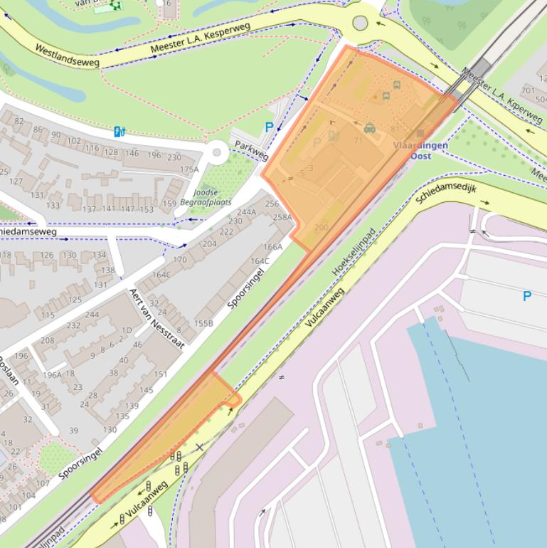 Kaart van postcodegebied 3134ZB.