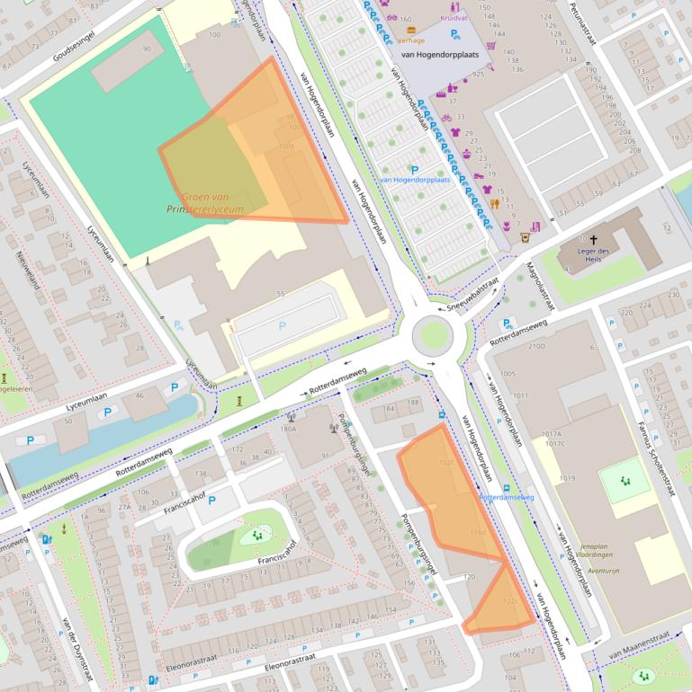 Kaart van postcodegebied 3135CE.