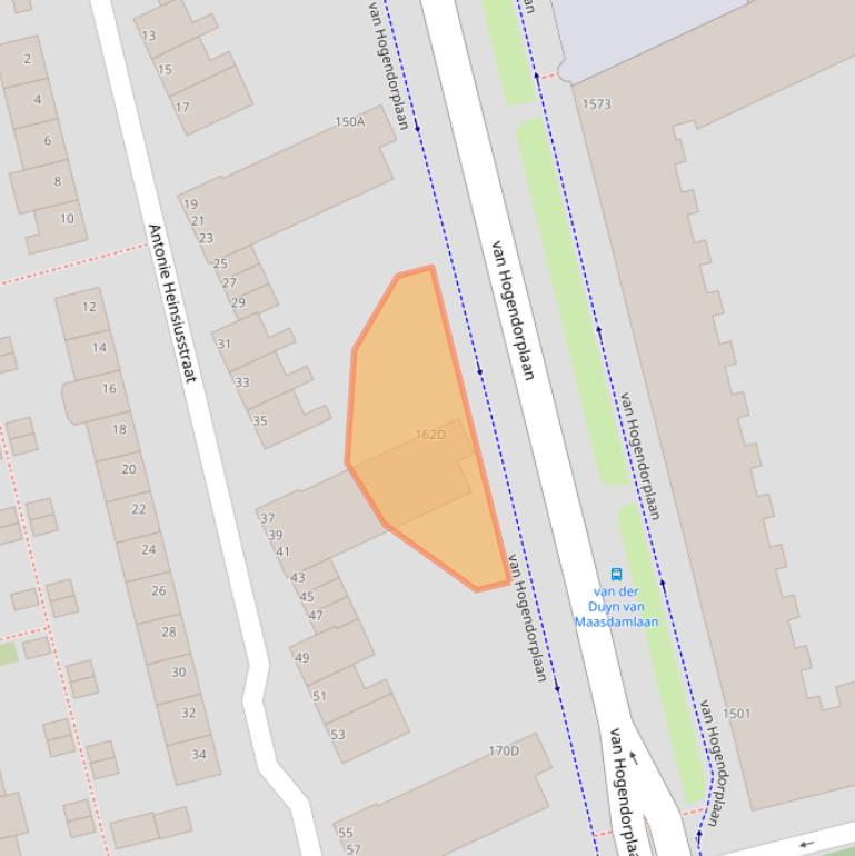 Kaart van postcodegebied 3135CK.