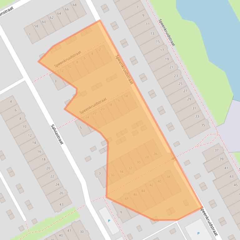 Kaart van postcodegebied 3135EX.