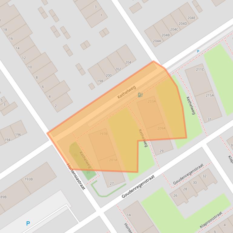 Kaart van postcodegebied 3135GJ.