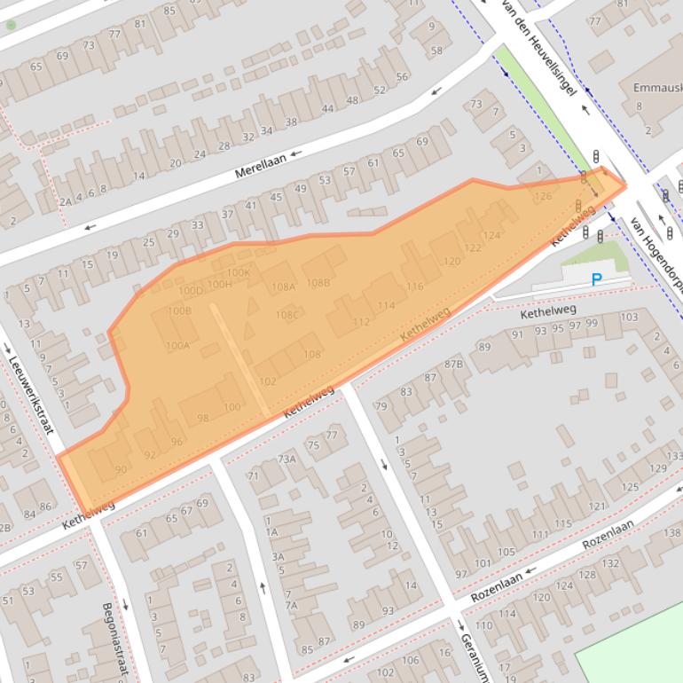 Kaart van postcodegebied 3135GN.