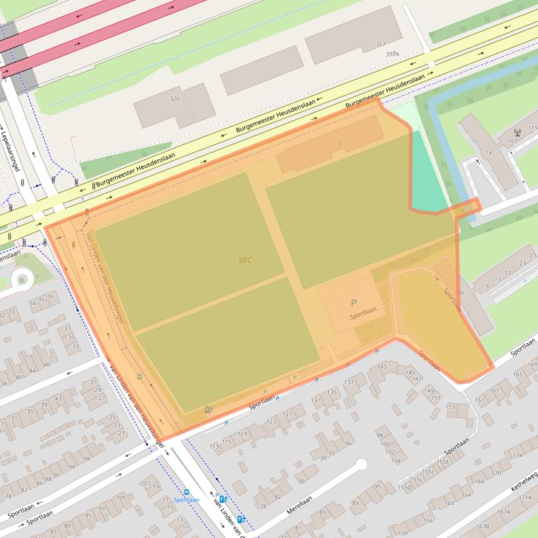 Kaart van postcodegebied 3135GX.