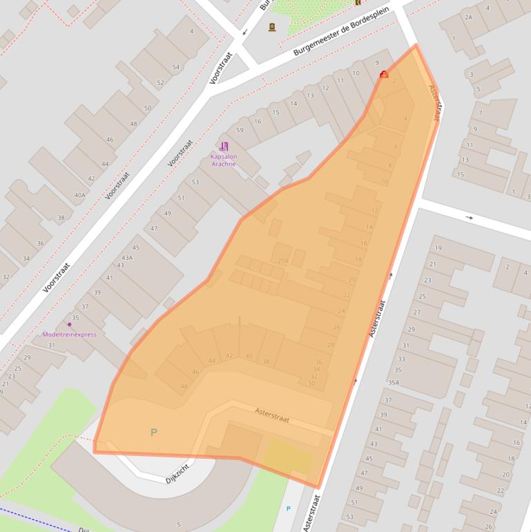 Kaart van postcodegebied 3135HB.