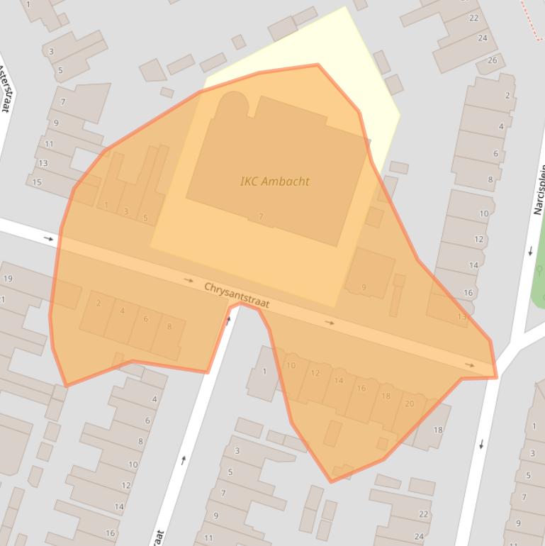 Kaart van postcodegebied 3135HG.