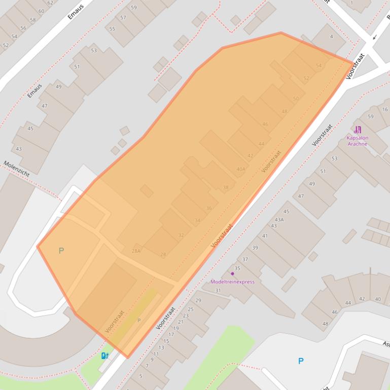 Kaart van postcodegebied 3135HX.