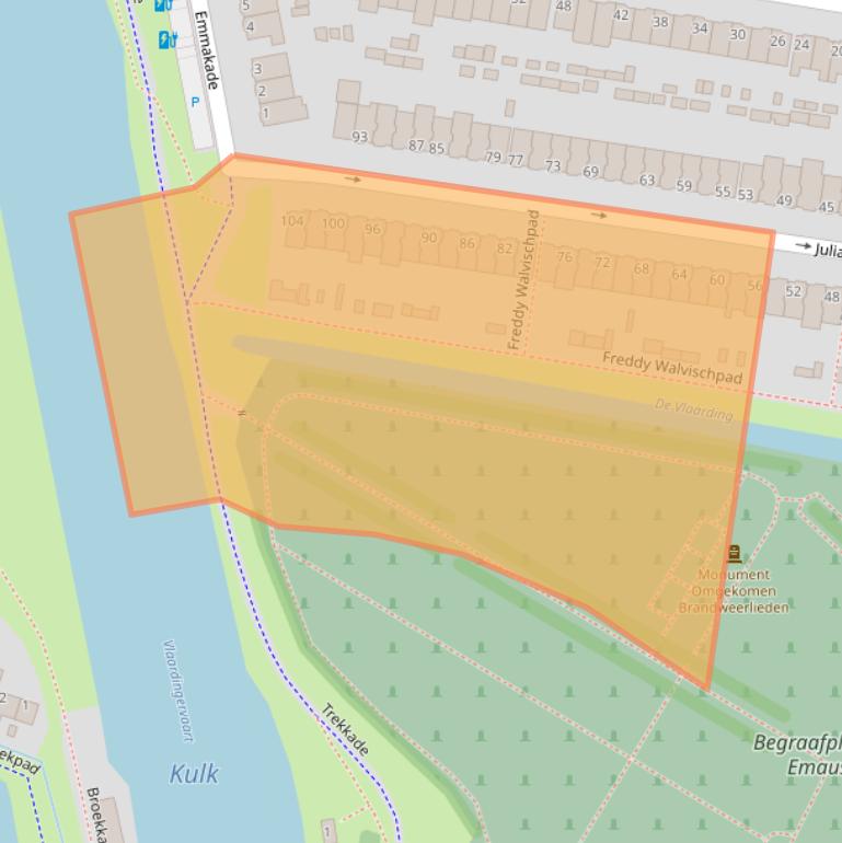 Kaart van postcodegebied 3135JK.