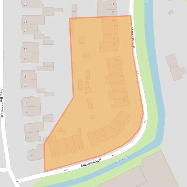 Kaart van postcodegebied 3135JL.