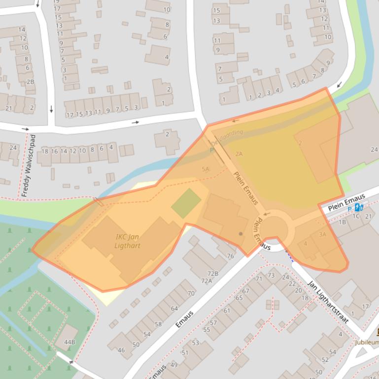 Kaart van postcodegebied 3135JN.