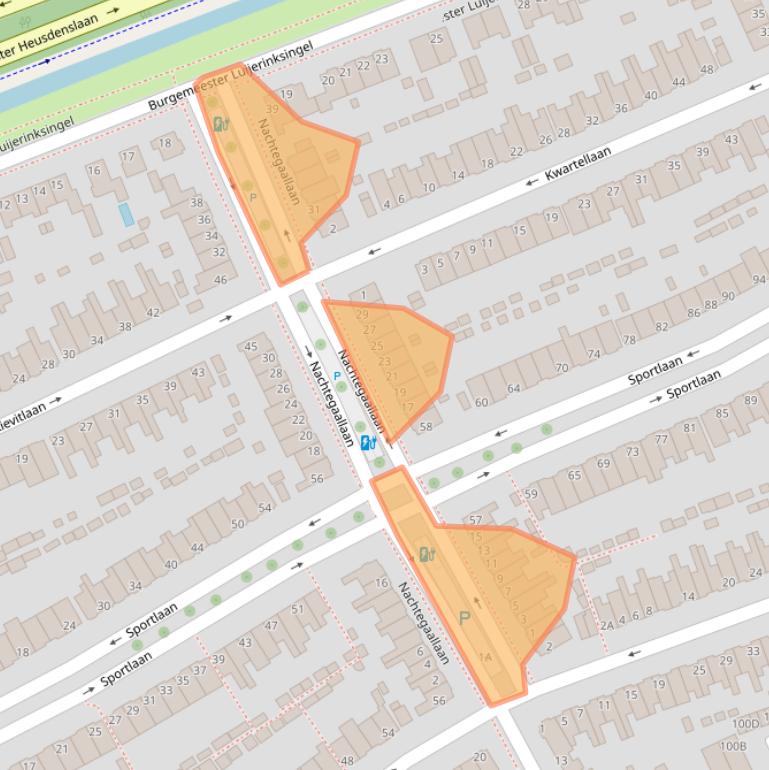Kaart van postcodegebied 3135KV.