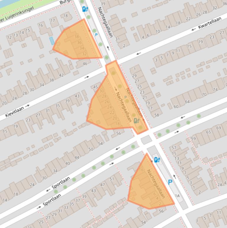 Kaart van postcodegebied 3135KW.