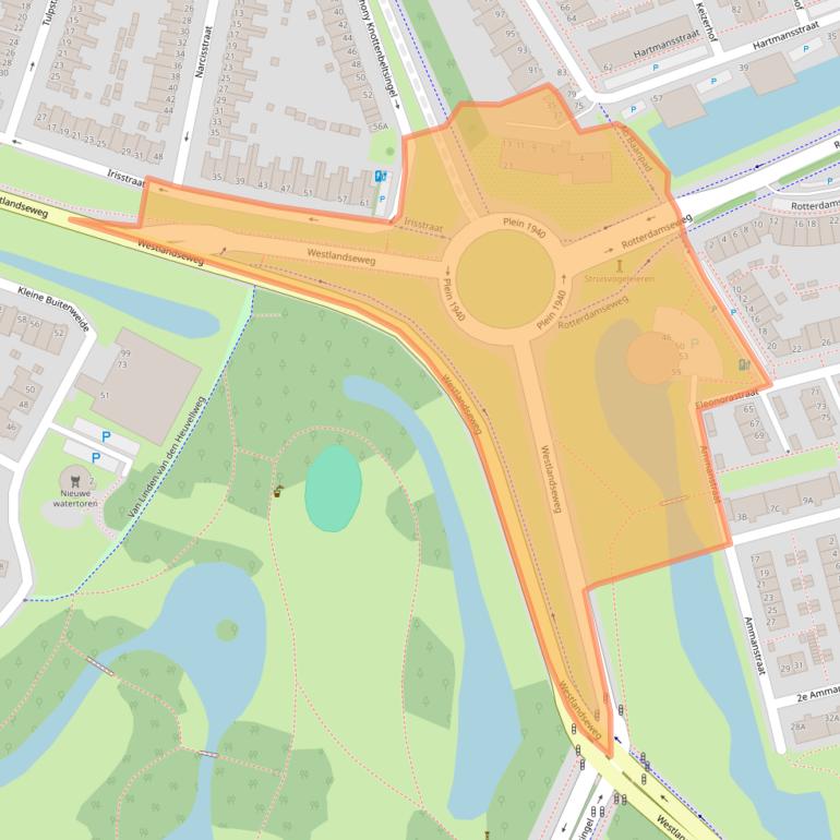 Kaart van postcodegebied 3135PR.