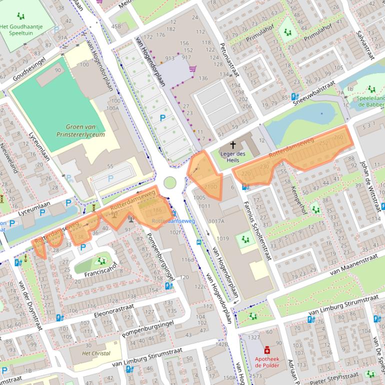 Kaart van postcodegebied 3135PX.