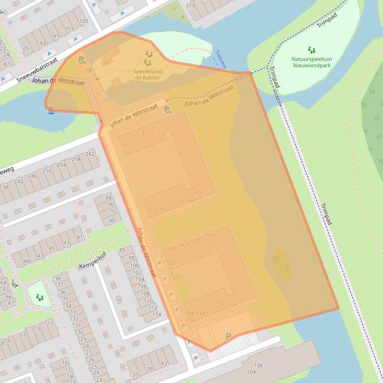 Kaart van postcodegebied 3135RH.