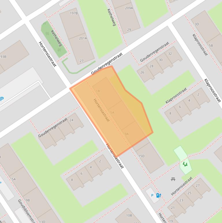 Kaart van postcodegebied 3135TB.