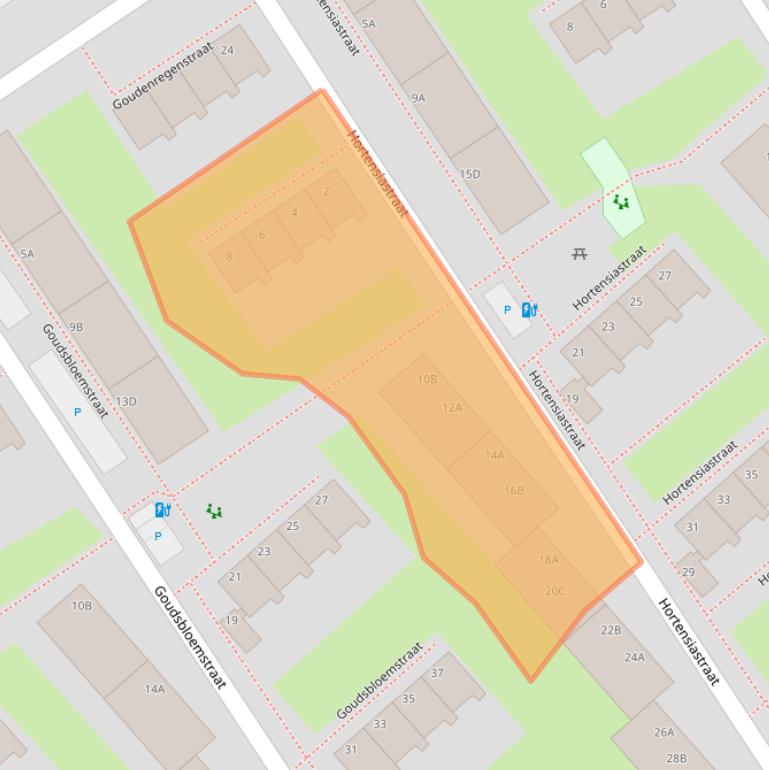 Kaart van postcodegebied 3135TD.