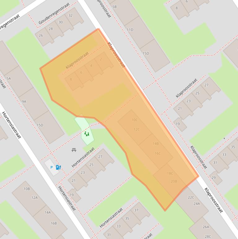 Kaart van postcodegebied 3135TJ.