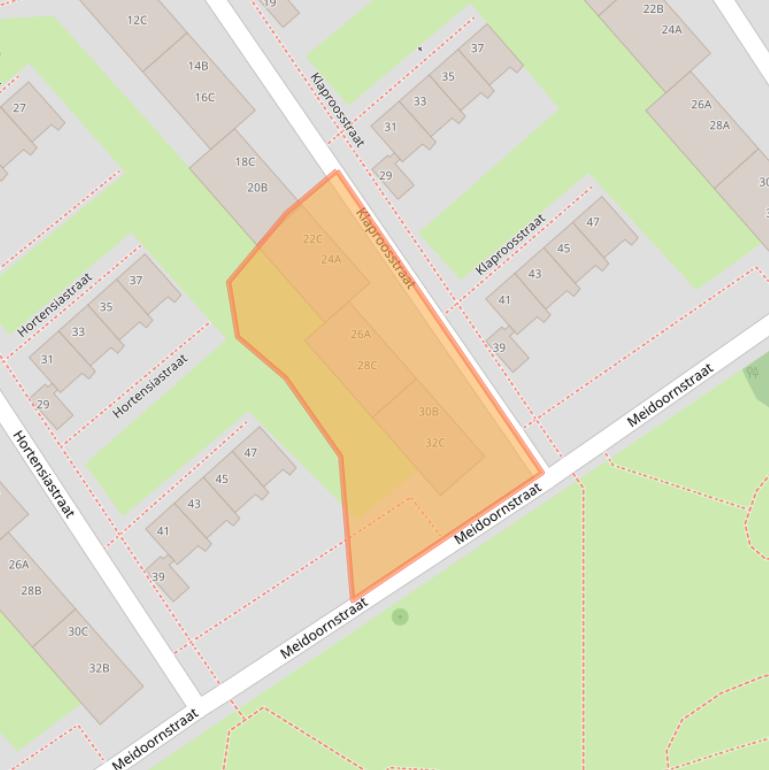 Kaart van postcodegebied 3135TK.