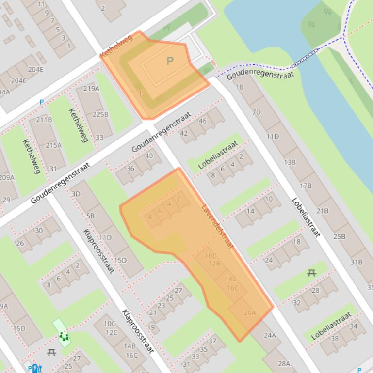 Kaart van postcodegebied 3135TL.