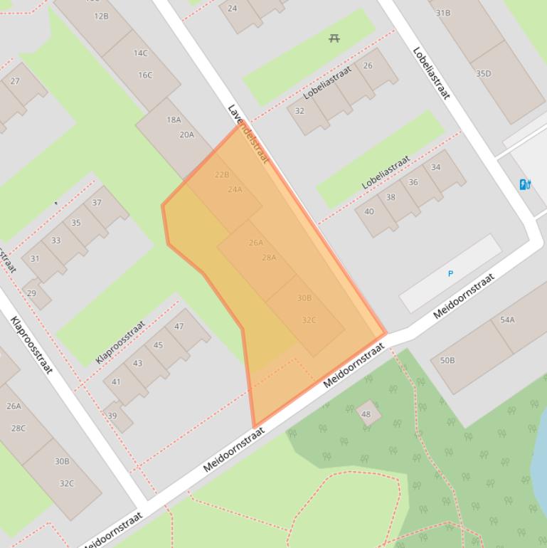 Kaart van postcodegebied 3135TM.