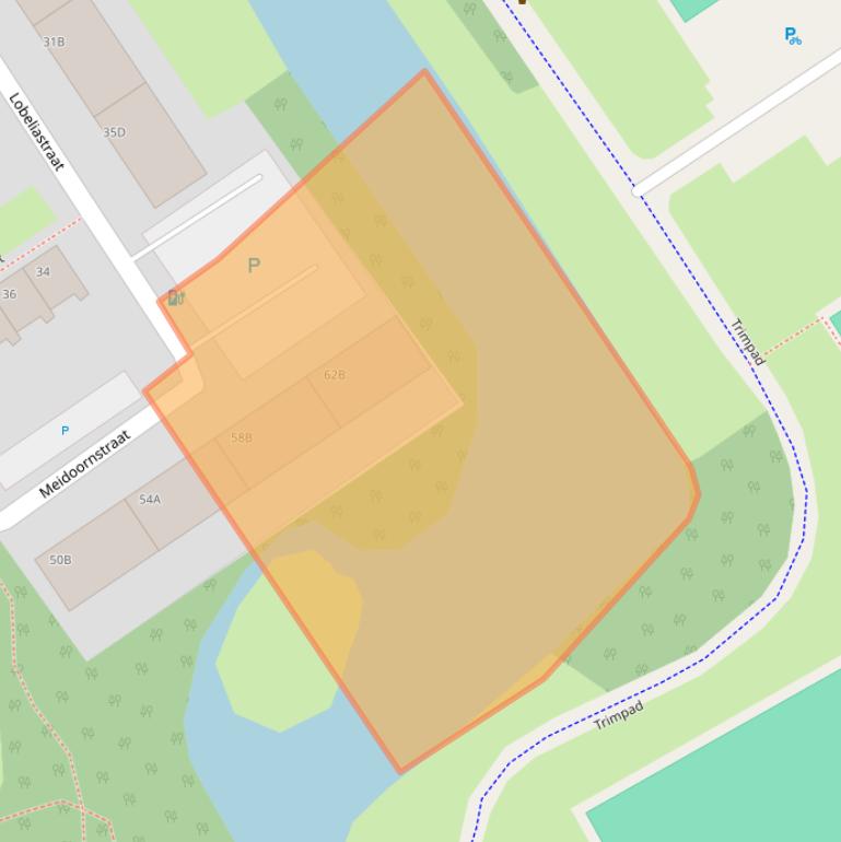 Kaart van postcodegebied 3135TV.