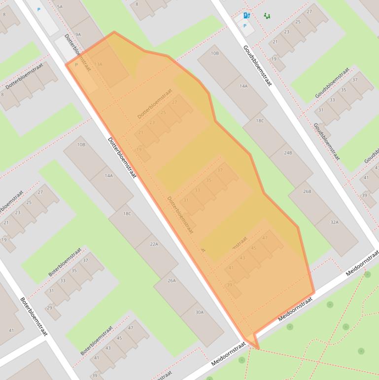 Kaart van postcodegebied 3135VE.