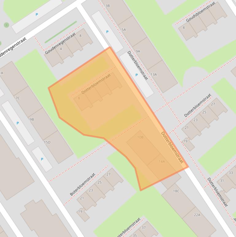 Kaart van postcodegebied 3135VG.