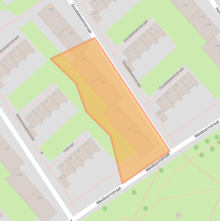 Kaart van postcodegebied 3135VM.