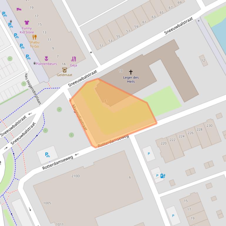 Kaart van postcodegebied 3135VR.