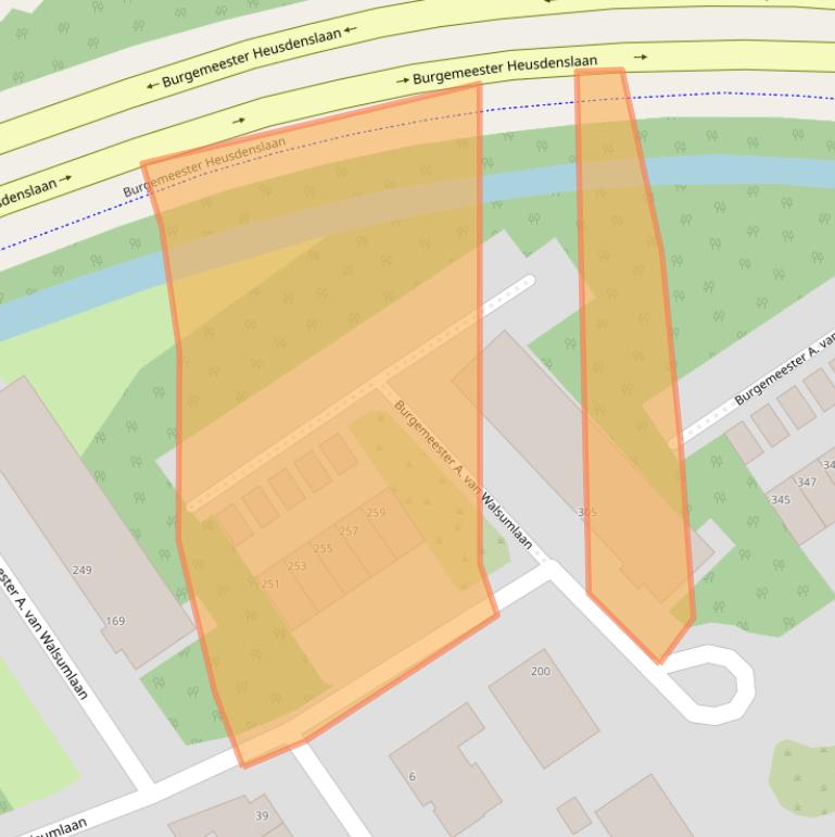 Kaart van postcodegebied 3135WJ.