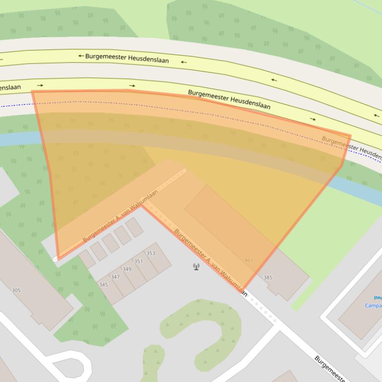 Kaart van postcodegebied 3135WN.