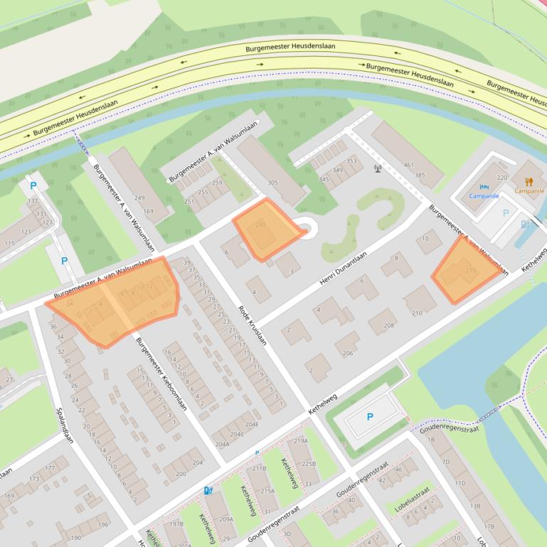 Kaart van postcodegebied 3135WP.