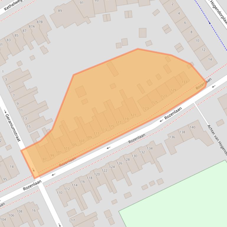Kaart van postcodegebied 3135XP.