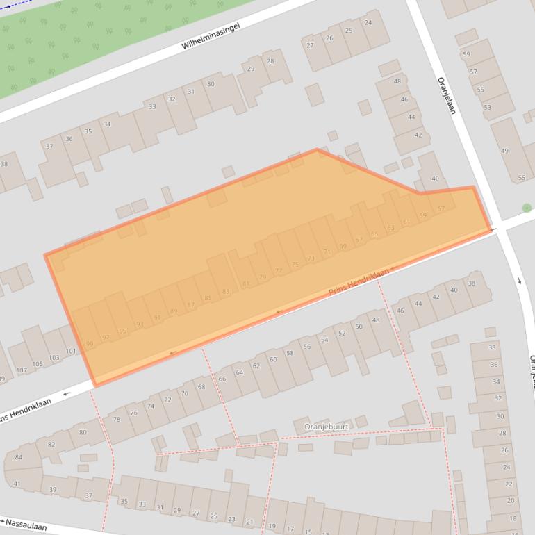 Kaart van postcodegebied 3135ZB.