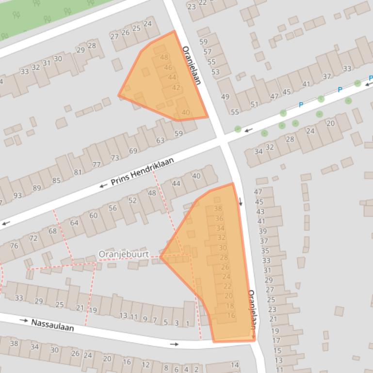 Kaart van postcodegebied 3135ZP.