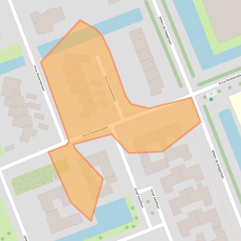 Kaart van postcodegebied 3136AB.