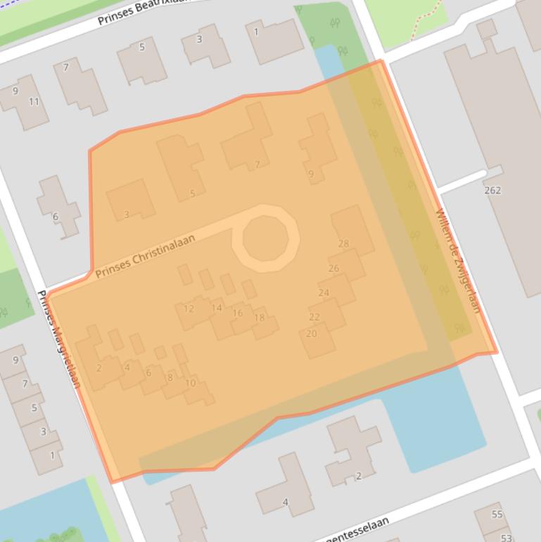 Kaart van postcodegebied 3136AE.