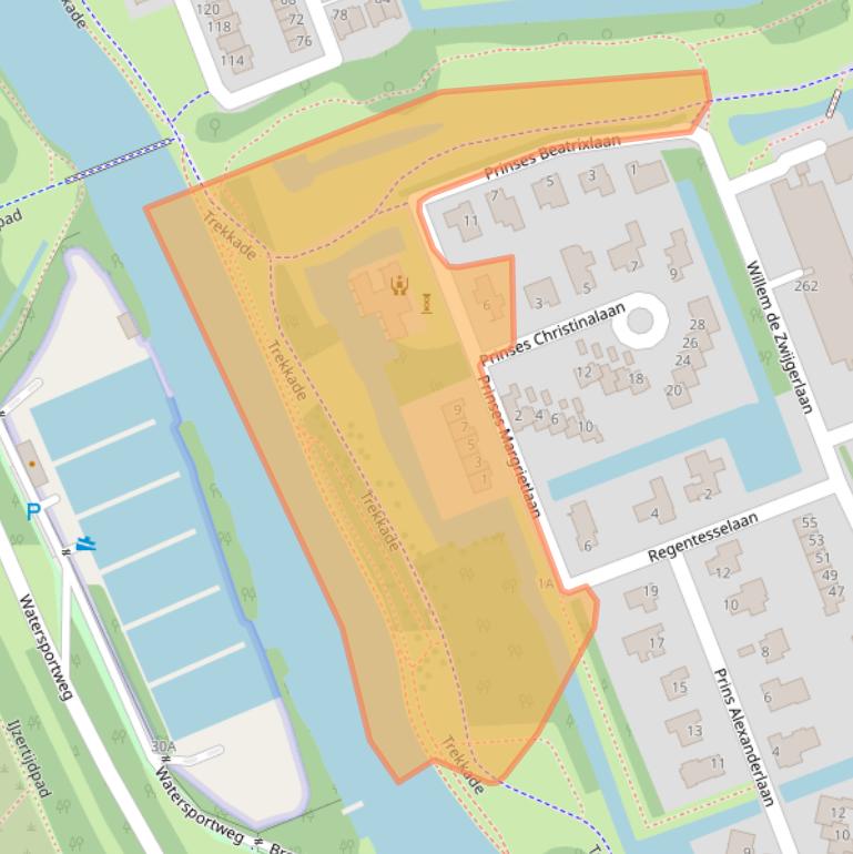 Kaart van postcodegebied 3136AM.