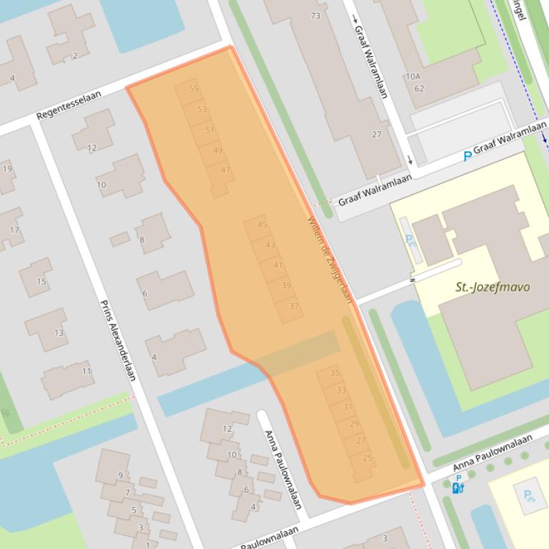 Kaart van postcodegebied 3136AR.