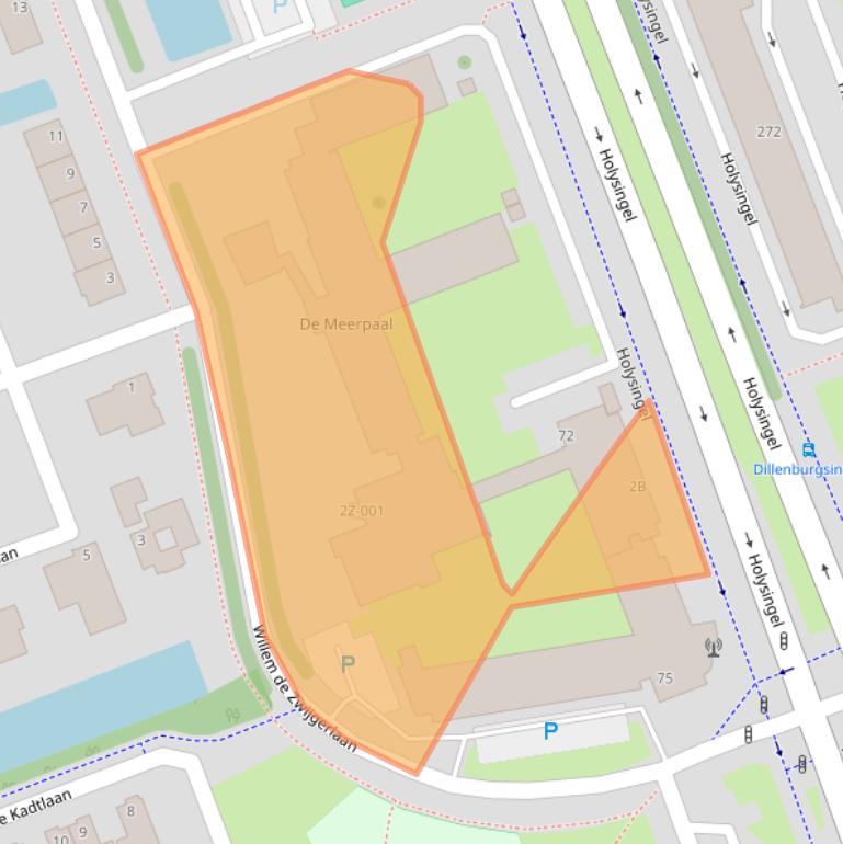 Kaart van postcodegebied 3136AS.